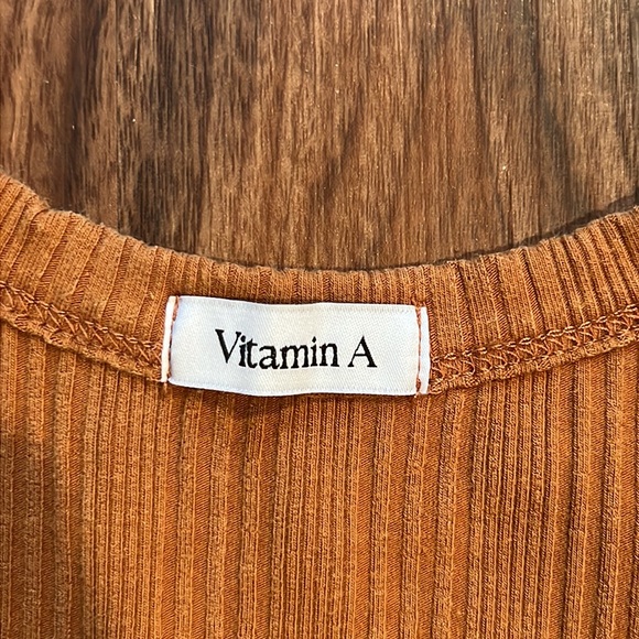 NWOT Vitamin A West Organic Ribbed Tank Dress - Picture 12 of 16